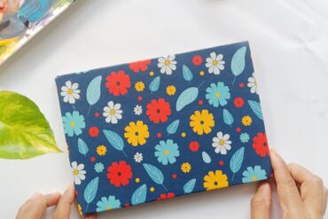 Cheerful Daisies handmade Gouache/watercolor Sketchbook- A5 landscape