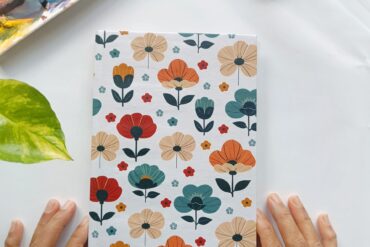 Folklore Petals handmade Gouache/watercolor Sketchbook- A5 Portrait