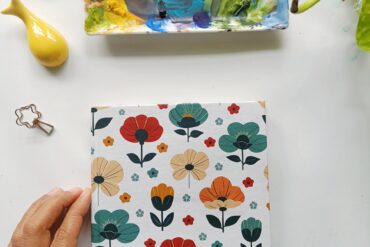 Folklore Petals handmade Gouache/watercolor Sketchbook (6*5 inch)